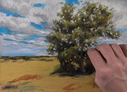 <br>Here is the process of how you can colour using oil pastels: