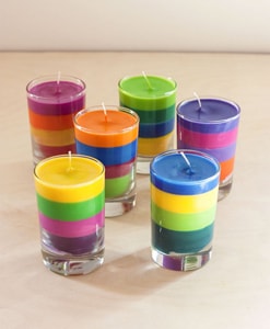 Colour Block Candles