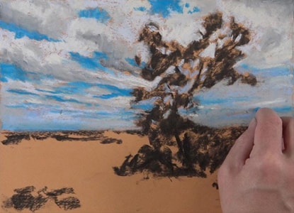 <br>Here is the process of how you can colour using oil pastels: