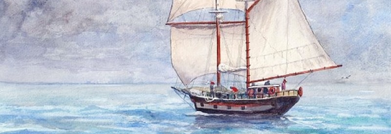 How to paint a sailboat