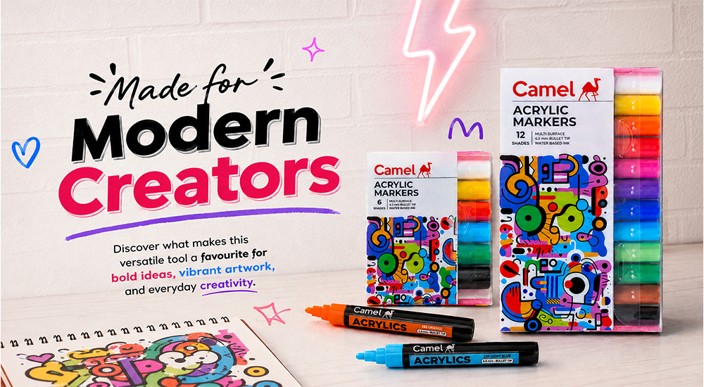 Why Camel Acrylic Markers Are Trending Among Young Artists