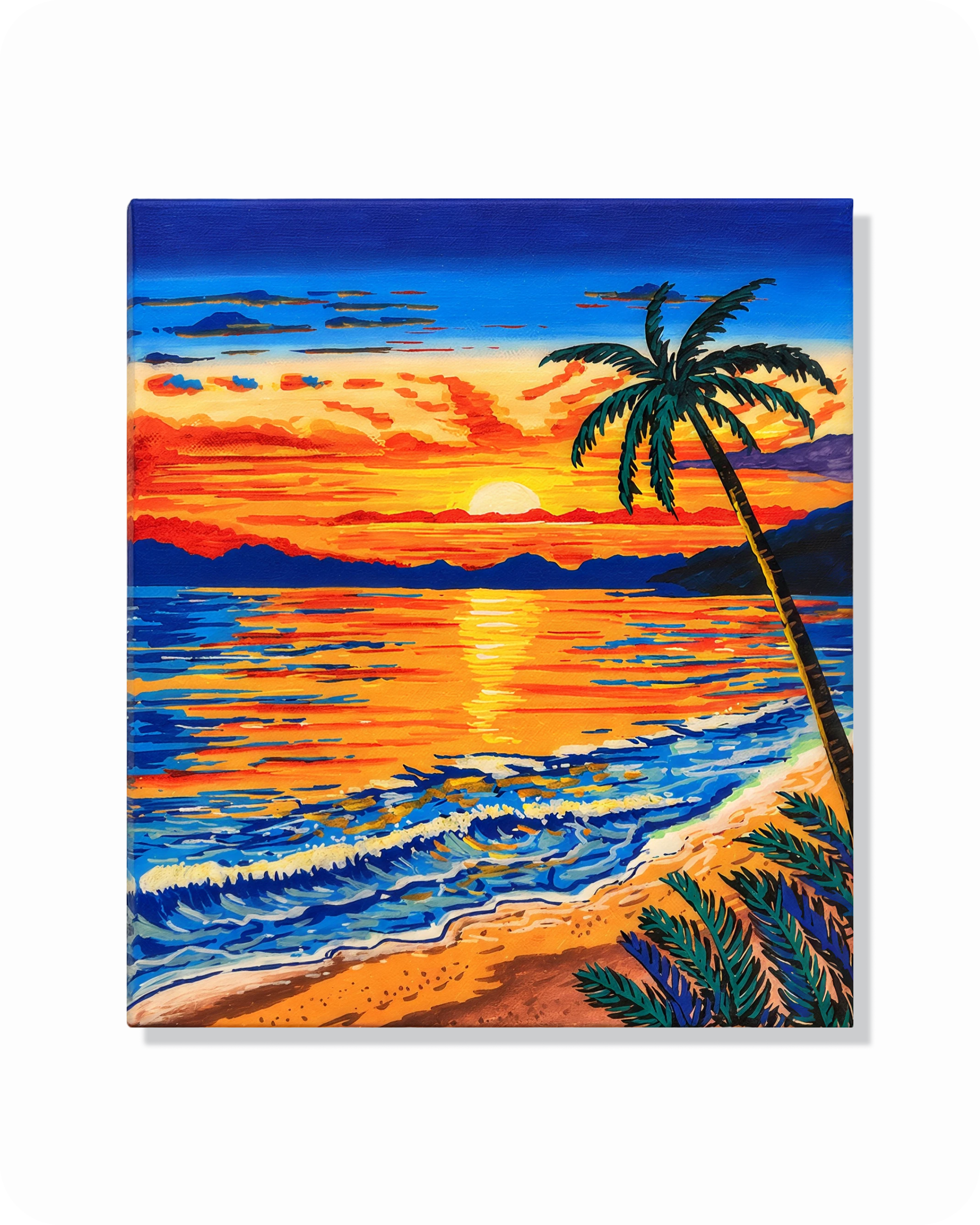Chase the Sunset with Acrylic Markers