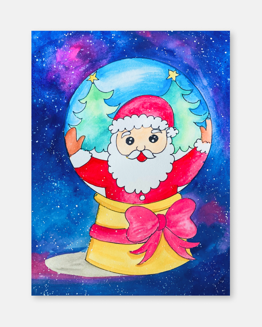 Santa Claus Drawing - Easy Step By Step - Cool Drawing Idea-saigonsouth.com.vn