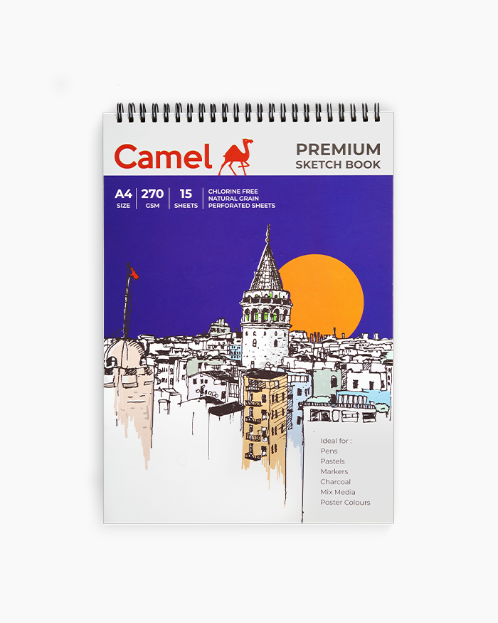 Camel Premium Sketch Book - 270 GSM Individual Book in A4