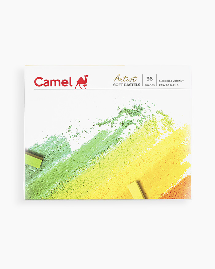 Camel Artist Soft Pastels - Assorted pack of 36 shades 
