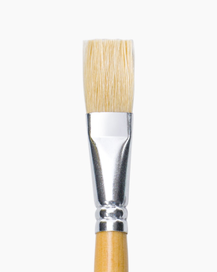 Camlin White Bristle Brush Individual brush, Flat - Series 56