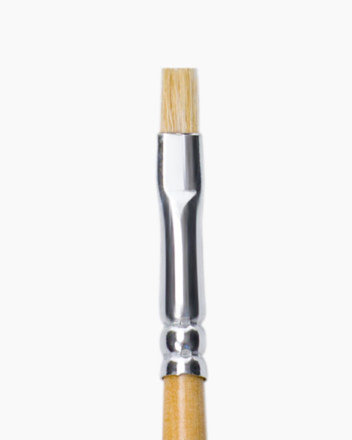 Camel White Bristle Brush Individual brush, Flat - Series 56