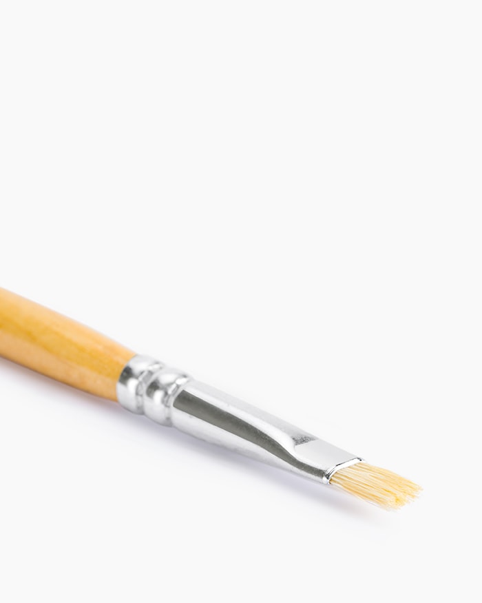 Camel White Bristle Brush Individual brush, Flat - Series 56