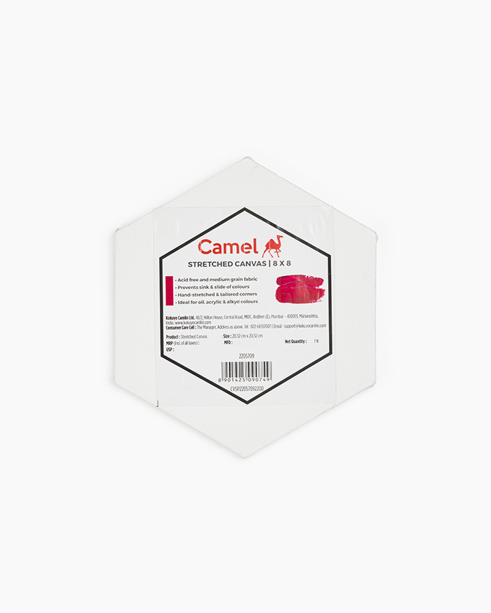 Camel Hexagon Stretched Canvas Hexagon Stretched Canvas