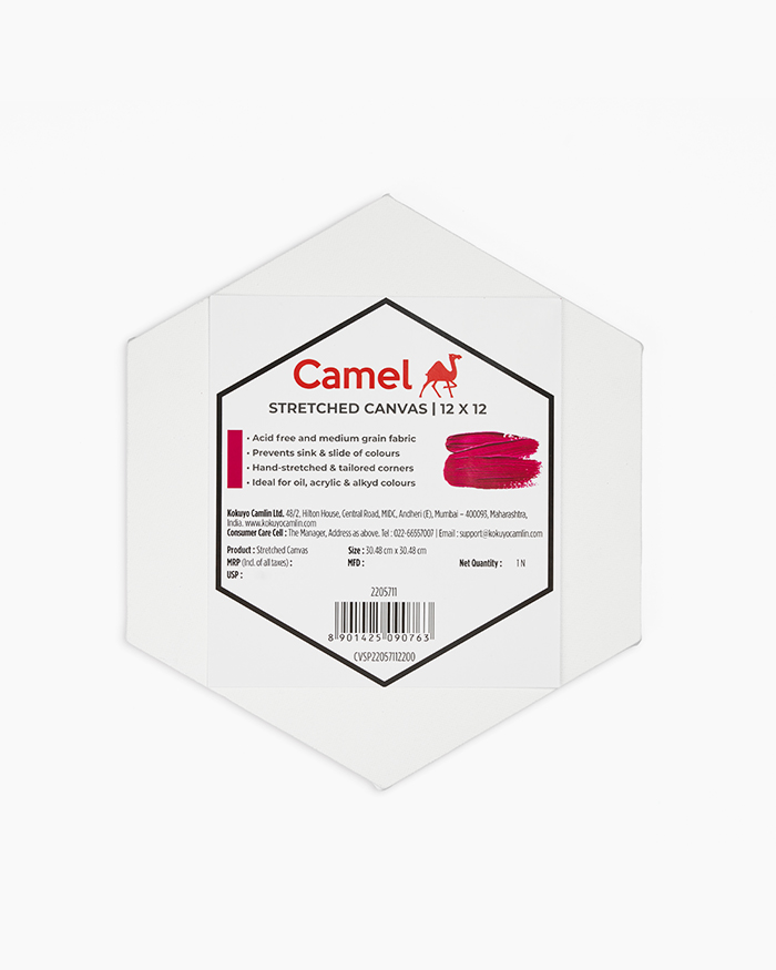 Camel Hexagon Stretched Canvas Hexagon Stretched Canvas