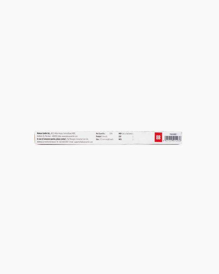 Camlin Drawing Pencils Pack of 10 pencils, 8B