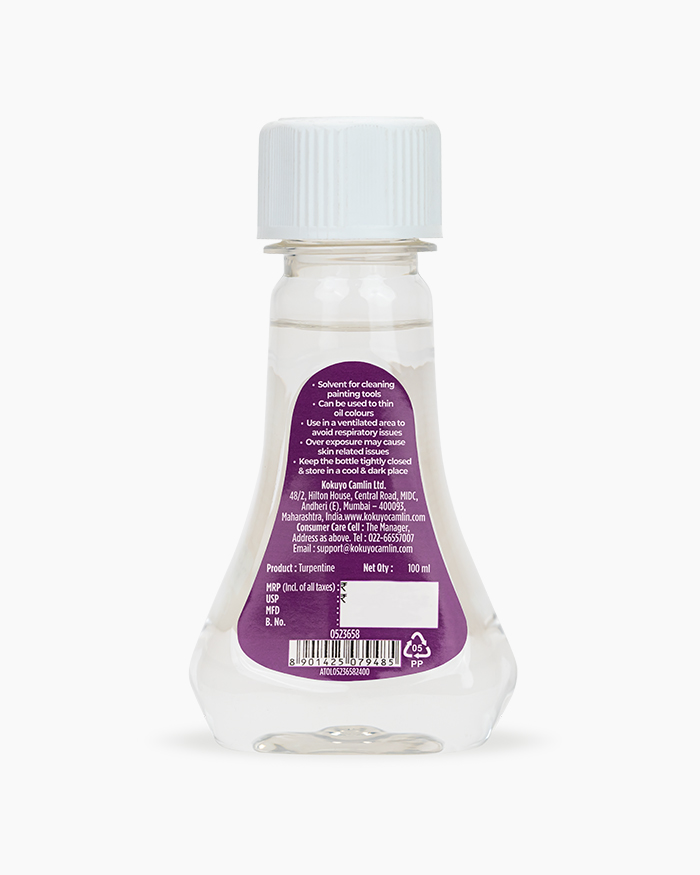 Distilled Turpentine Individual bottle of 100 ml