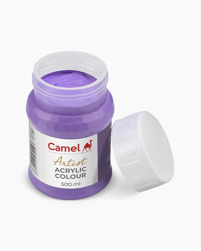 Artist Acrylic Colours Individual jar of Brilliant Purple in 500 ml