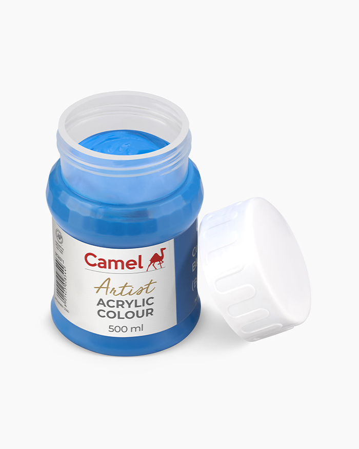 Artist Acrylic Colours Individual jar of Cerulean Blue Hue in 500 ml