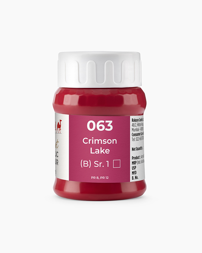 Artist Acrylic Colours Individual jar of Crimson Lake in 500 ml