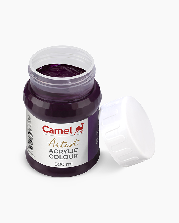 Artist Acrylic Colours Individual jar of Deep Magenta in 500 ml