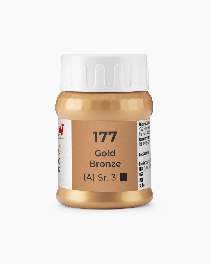 Artist Acrylic Colours Individual jar of Gold Bronze in 500 ml