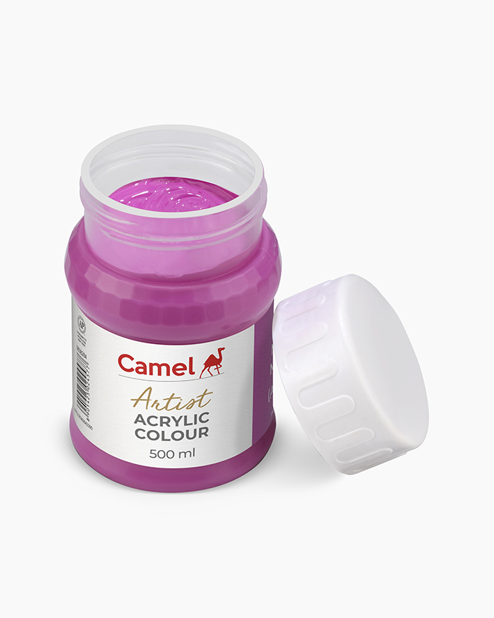 Artist Acrylic Colours Individual jar of Medium Magenta in 500 ml