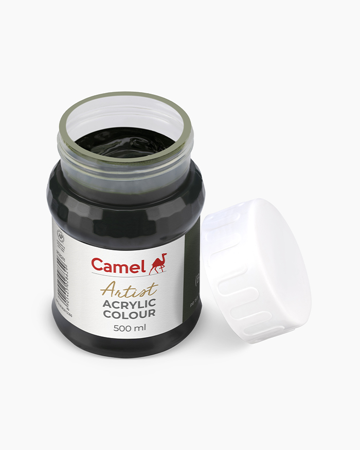 Artist Acrylic Colours Individual jar of Olive Green in 500 ml