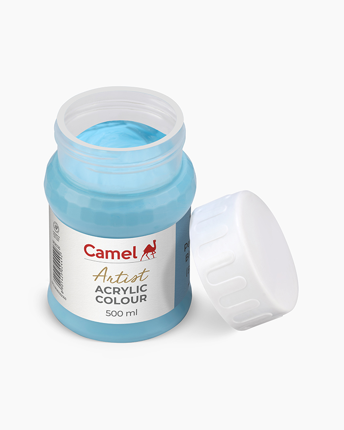 Artist Acrylic Colours Individual jar of Permanent Blue Light in 500 ml