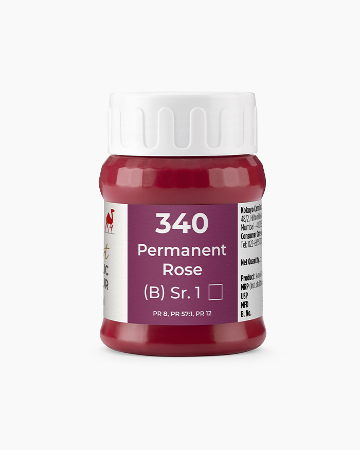 Artist Acrylic Colours Individual jar of Permanent Rose in 500 ml