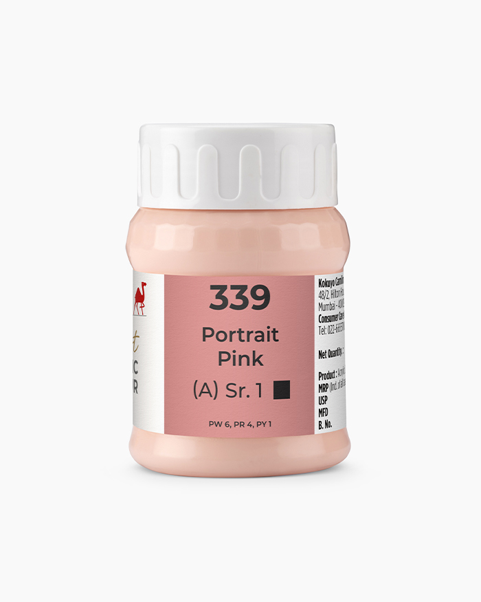 Artist Acrylic Colours Individual jar of Portrait Pink in 500 ml
