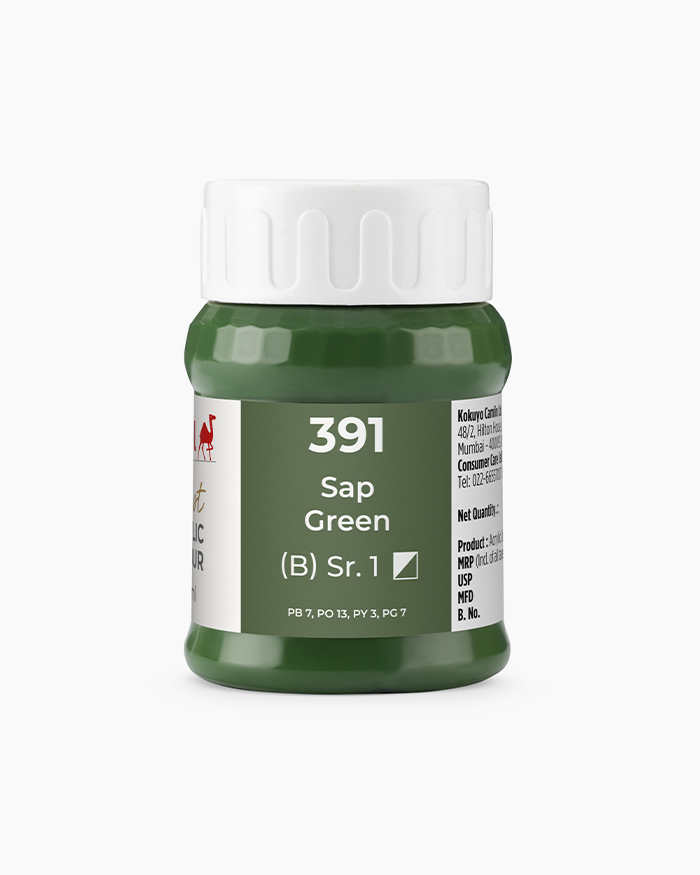 Artist Acrylic Colours Individual jar of Sap Green in 500 ml