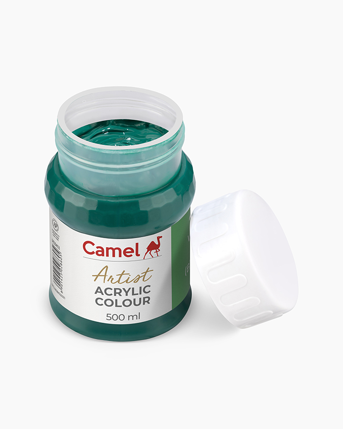 Artist Acrylic Colours Individual jar of Viridian Hue in 500 ml