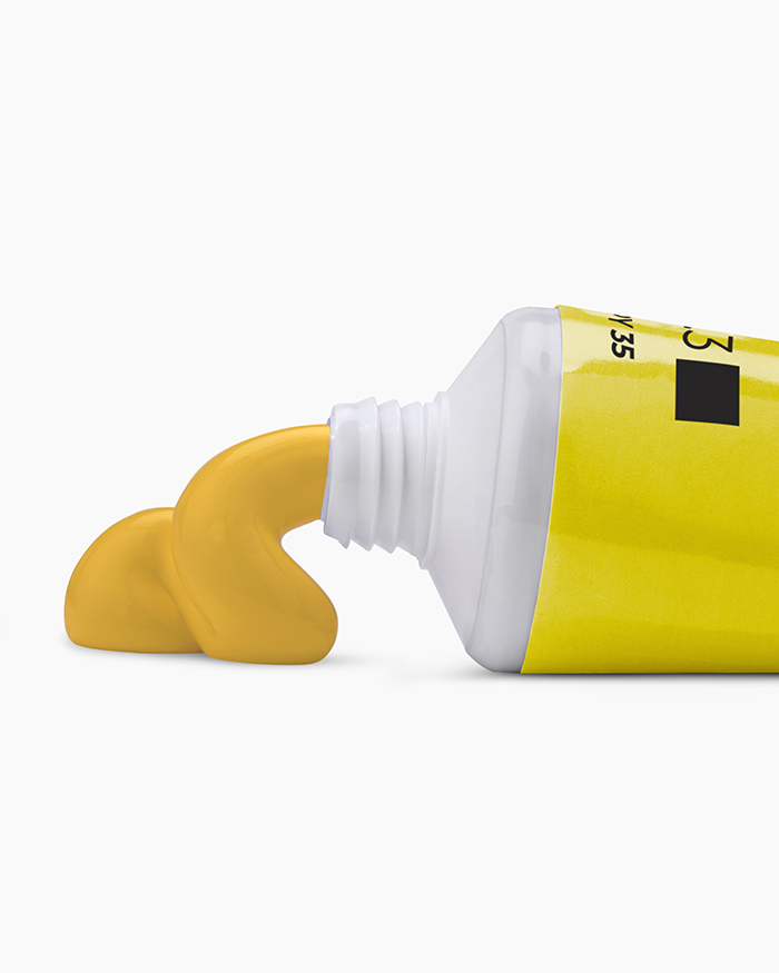 Artist Acrylic Colours Individual tube of Cadmium Yellow Medium in 120 ml
