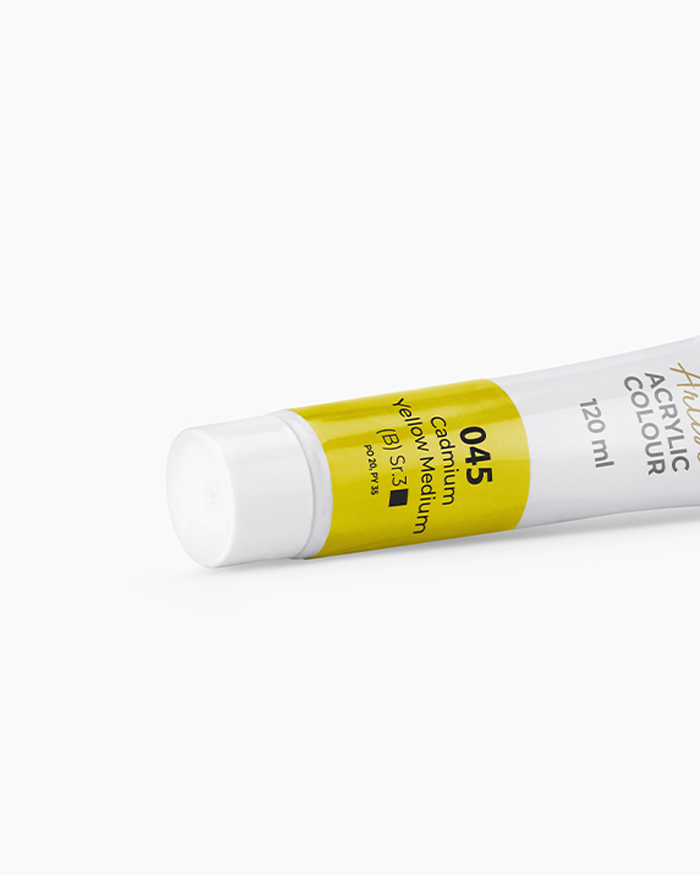 Buy Camel Artist Acrylic Colours Individual tube of Cadmium Yellow Medium  in 120 ml Online in India