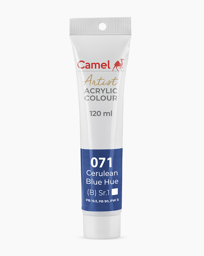 Artist Acrylic Colours Individual tube of Cerulean Blue Hue in 120 ml
