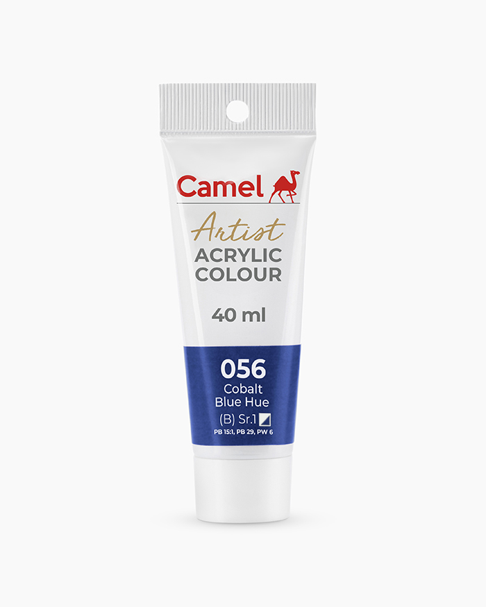 Artist Acrylic Colours Individual tube of Cobalt Blue Hue in 40 ml
