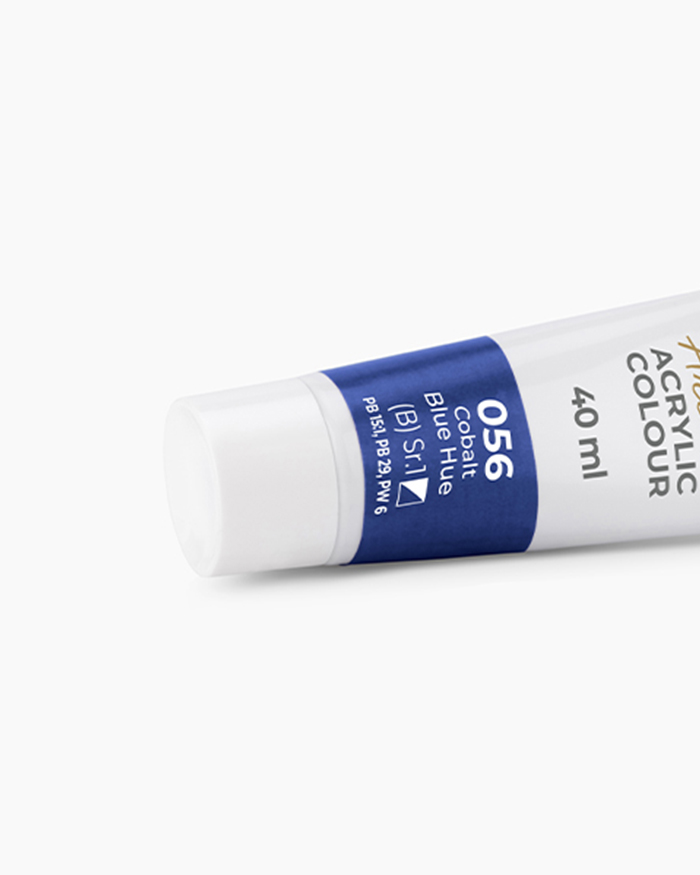 Artist Acrylic Colours Individual tube of Cobalt Blue Hue in 40 ml