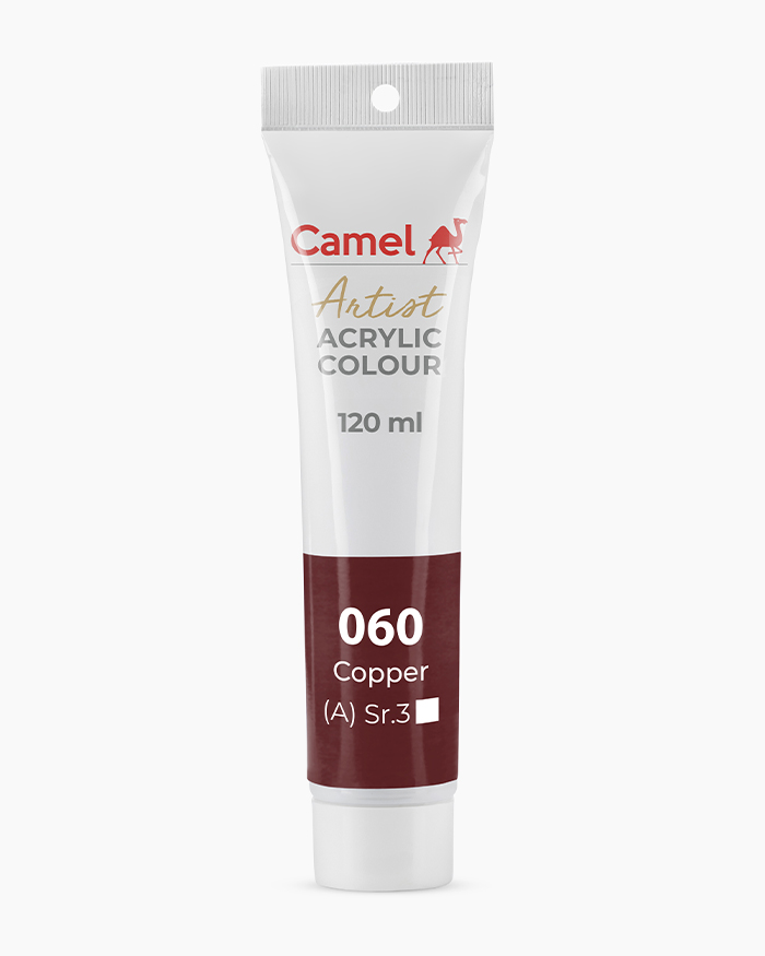 Artist Acrylic Colours Individual tube of Copper in 120 ml