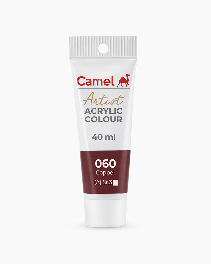 Artist Acrylic Colours Individual tube of Copper in 40 ml