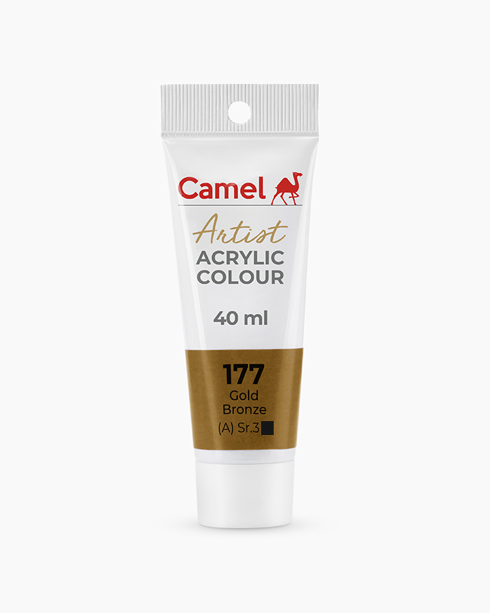 Artist Acrylic Colours Individual tube of Gold Bronze in 40 ml