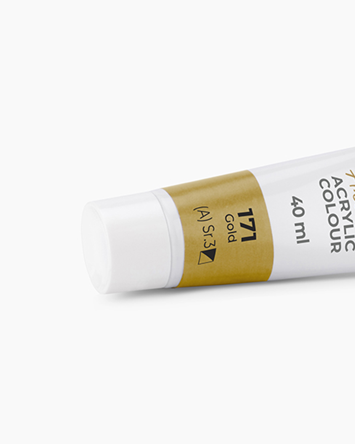 Artist Acrylic Colours Individual tube of Gold in 40 ml