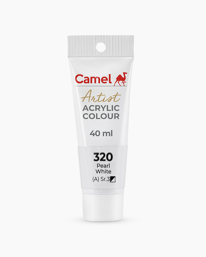 Buy Camel Artist Acrylic Colours Individual tube of Pearl White in 40 ml  Online in India