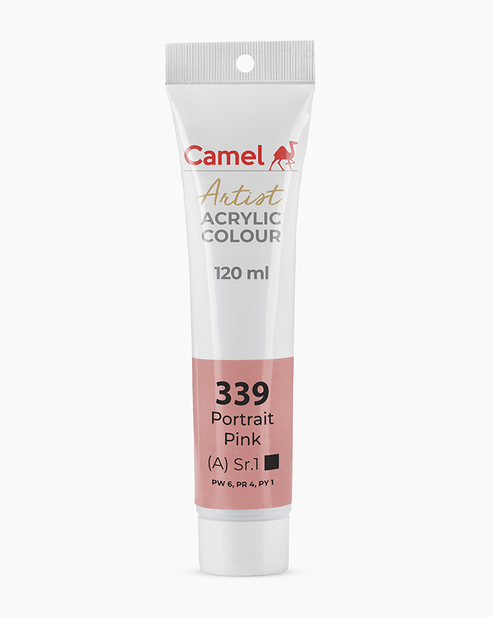 Artist Acrylic Colours Individual tube of Portrait Pink in 120 ml