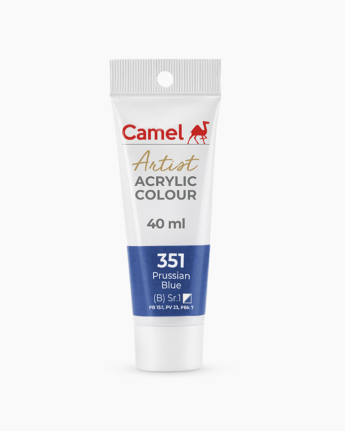 Artist Acrylic Colours Individual tube of Prussian Blue in 40 ml