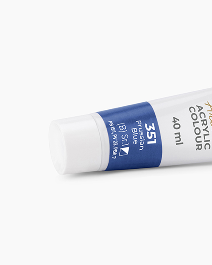 Artist Acrylic Colours Individual tube of Prussian Blue in 40 ml