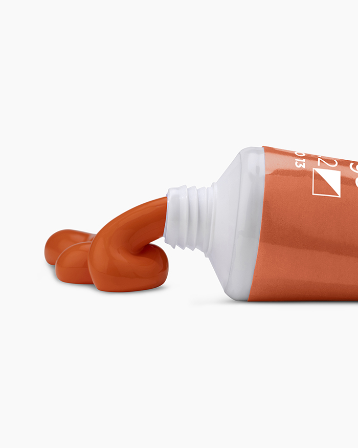 Artist Acrylic Colours Individual tube of Pyrrole Orange in 40 ml