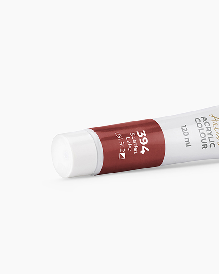 Acrylic Premium Artist Paint, 120ml Tube (White Acrylics, Red