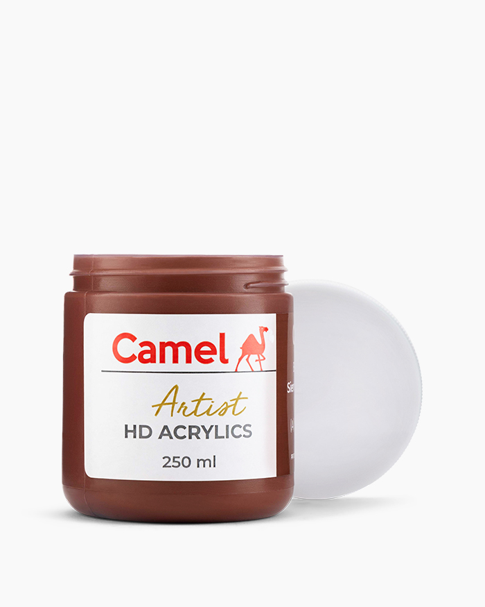 Artist HD Acrylics Individual jars of Burnt Sienna Deep in 250 ml