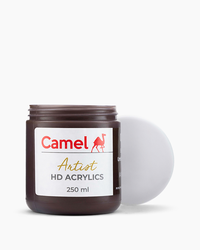 Artist HD Acrylics Individual jars of Burnt Umber Deep in 250 ml