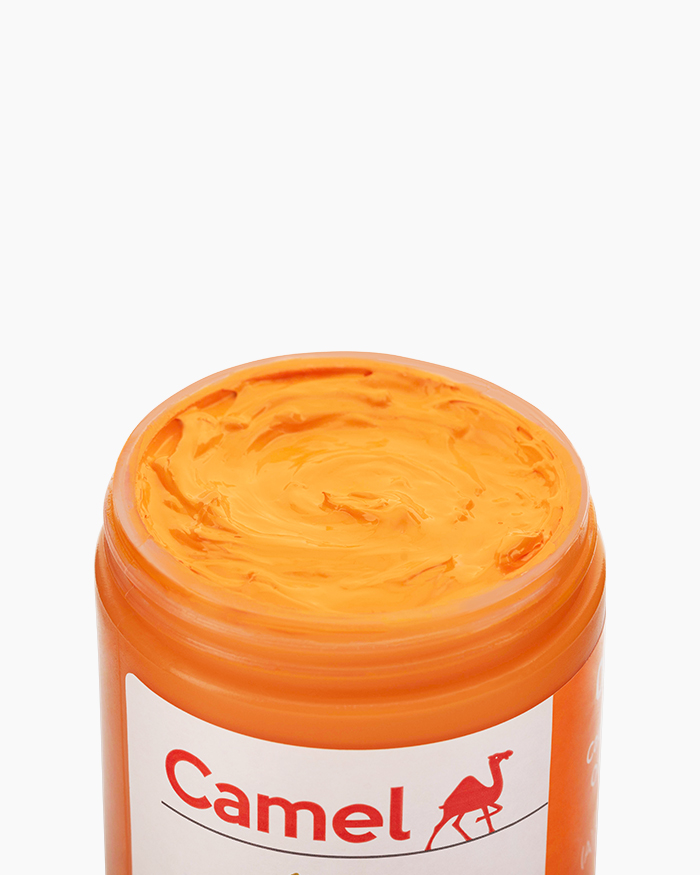 Artist HD Acrylics Individual jars of Cadmium Orange in 250 ml