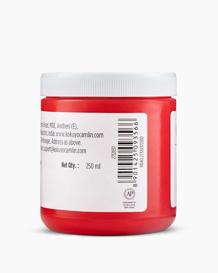 Artist HD Acrylics Individual jars of Cadmium Red Medium Hue in 250 ml