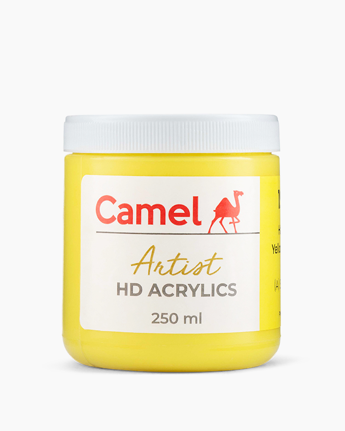 Artist HD Acrylics Individual jars of Hansa Yellow Light in 250 ml
