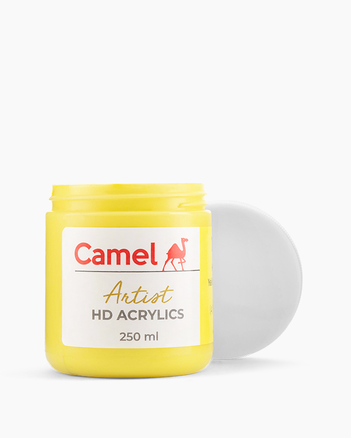 Artist HD Acrylics Individual jars of Hansa Yellow Light in 250 ml