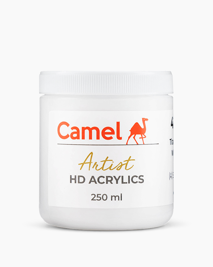 Artist HD Acrylics Individual jars of Titanium White in 250 ml
